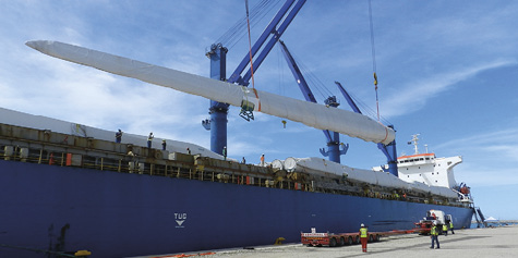 Turbines being delivered for the Cookhouse Wind Farm Development