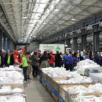 Volunteers give their 67 minutes at the Mandela Day FoodForward SA Food Drive at the Durban Exhibition Centre