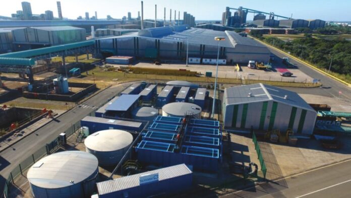 Aerial view of Richards Bay desalination plant - JG Afrika