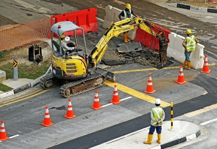 Construction - Road Construction - Excavators - Infrastructure Upgrades