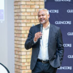 Conroy Van der Westhuizen, Glencore Ferroalloys Chief Community and Social Responsibility Officer adress the audiance at the handover event